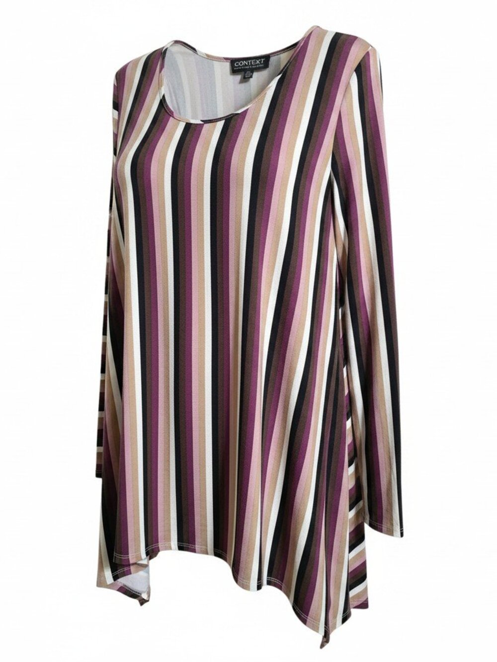 Context Lord & Taylor Women's Striped Multi Color Long Sleeve Size Medium NWT